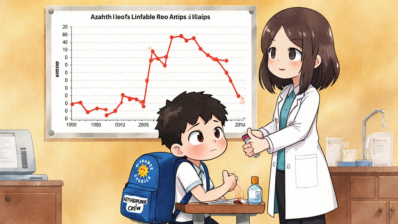 Teen getting blood test at school nurse's office with stable lab graph in background.